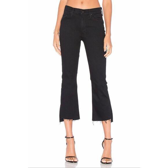 Mother The Insider Crop Step Fray in Not Guilty Black Size 29 - Picture 3 of 12